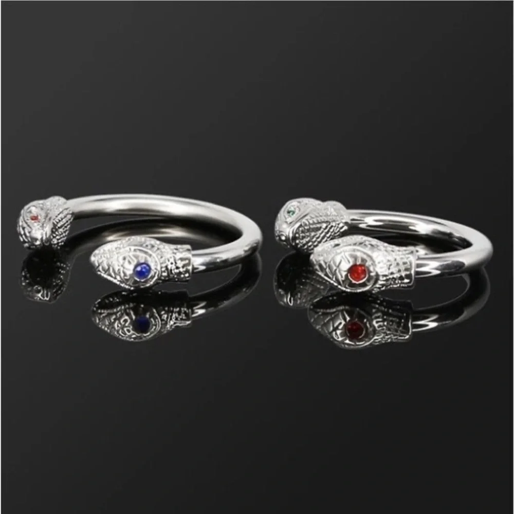 Men’s Stainless Steel Snake glans ring - Picture 1 of 7